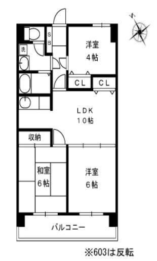 ポートアイランド坂戸(3LDK/5階)の間取り写真