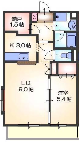 モッレ・ロクス有松(1SLDK/2階)の間取り写真