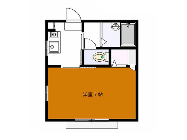 メゾンフレンド(1K/1階)の間取り写真
