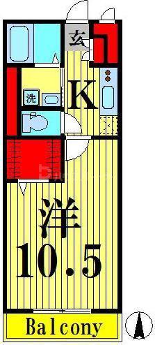 エクセレンス(1K/3階)の間取り写真