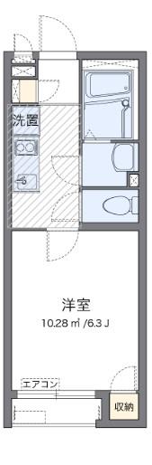 クレイノ湘南辻堂(1K/1階)の間取り写真