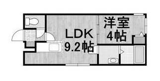 MARRIOTT F ビレッジ(1LDK/2階)の間取り写真