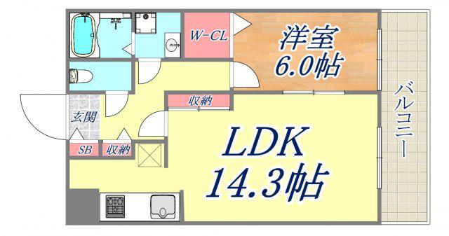 T-VILLAGE(1LDK/2階)の間取り写真