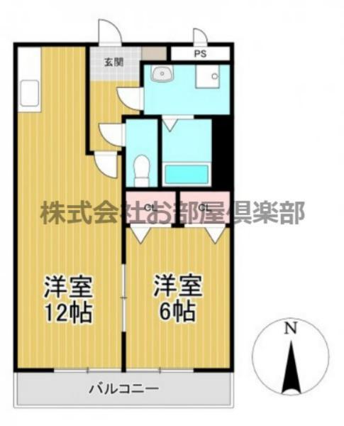 シーベル(1LDK/1階)の間取り写真
