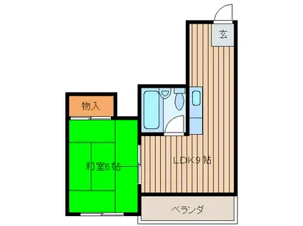 メゾン京橋(1LDK/7階)の間取り写真