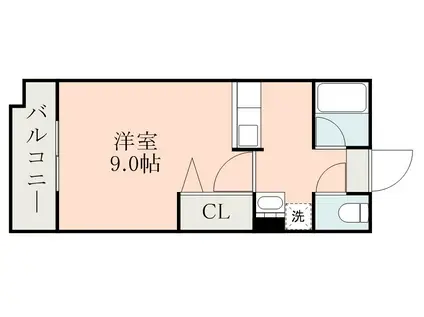 レインボー荒田II(1K/5階)の間取り写真