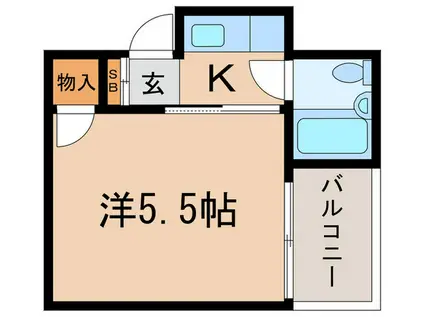 クレインヒル早稲田(1K/3階)の間取り写真
