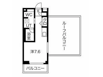 マテリア横浜ノース(ワンルーム/5階)の間取り写真