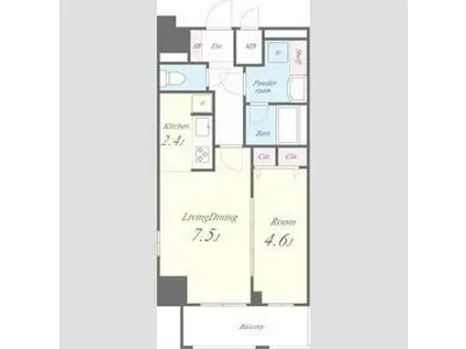 セイワパレス丸の内駅前プレミア(1LDK/12階)の間取り写真