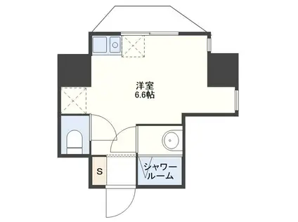 デ・クメール中川(ワンルーム/4階)の間取り写真