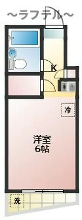 所沢興亜パレス6 3階階 間取り