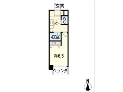 TSドリーム名駅南(1K/10階)の間取り写真