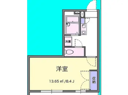 アクセス(1K/1階)の間取り写真
