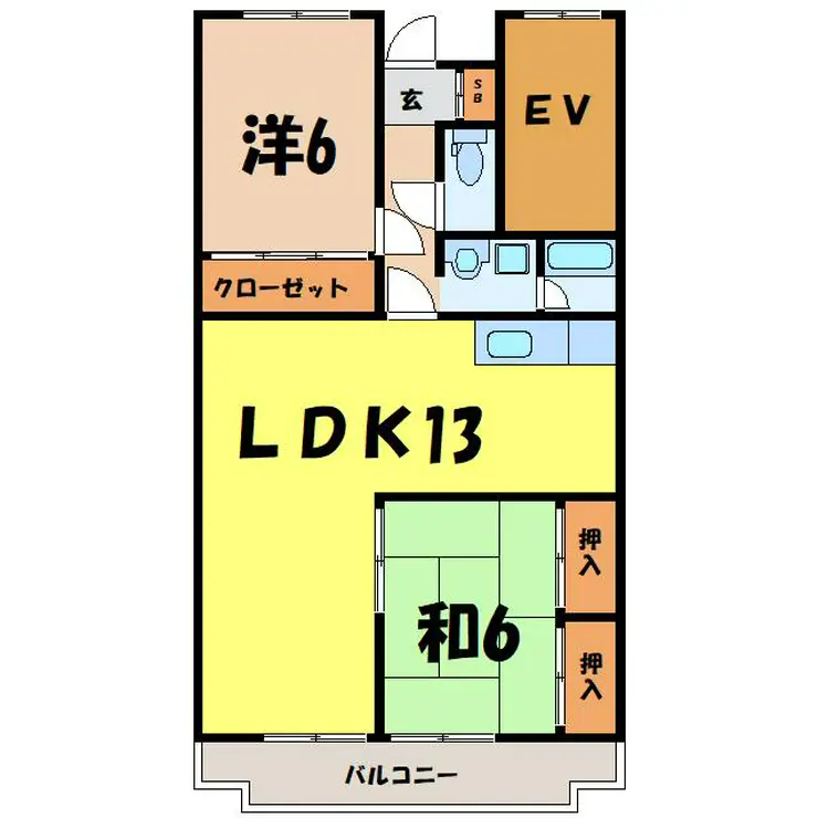 アモ末広 7階階 間取り