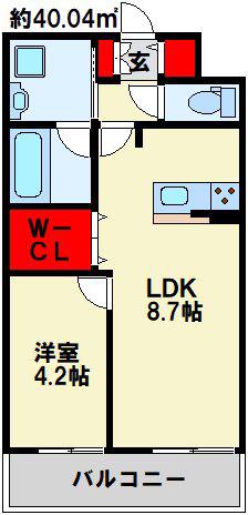 四季荘(1LDK/1階)の間取り写真