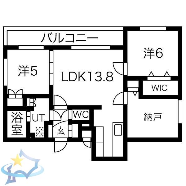 GRAND ASTER(3LDK/3階)の間取り写真
