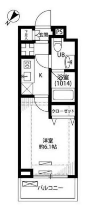 プレール・ドゥーク下丸子 2階階 間取り