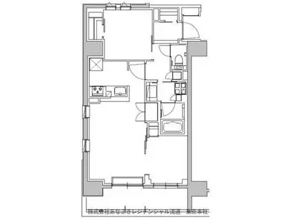 グローリオコンフォート東京菊川(2LDK/6階)の間取り写真
