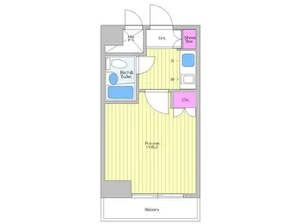 ライオンズマンション桜台第3(1K/6階)の間取り写真