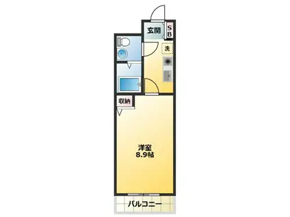 レイ・ローズビル(1K/5階)の間取り写真