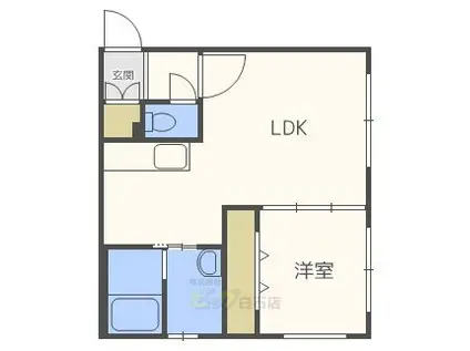 MIEUX VIVRE(1LDK/3階)の間取り写真