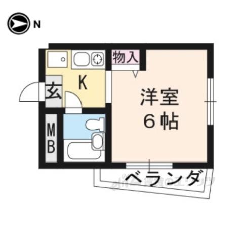 エルぺキーニョ(1K/2階)の間取り写真