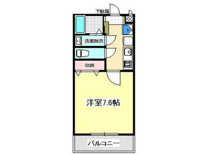 エクセルプラザ 埼玉大学生専用物件(1K/2階)の間取り写真
