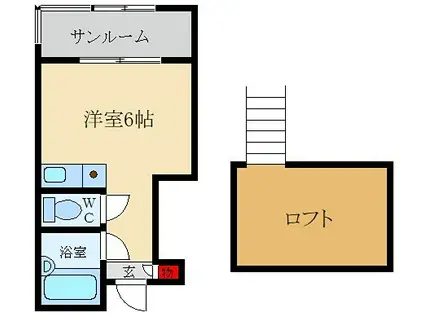 トークプラザ(ワンルーム/4階)の間取り写真
