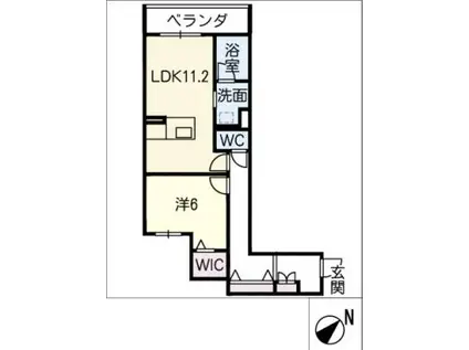 シャーメゾンちくさ(1LDK/3階)の間取り写真