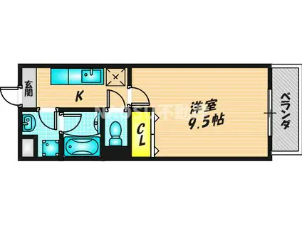 カーサリーヴァドゥーエ(1DK/2階)の間取り写真