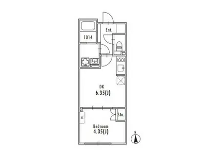 GRAN PASEO大森II(1DK/4階)の間取り写真
