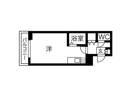 スカイハイツ(ワンルーム/6階)の間取り写真