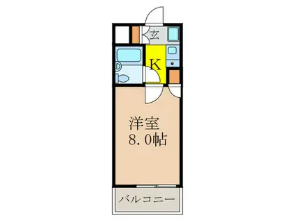 エスリード新大阪第2(1K/2階)の間取り写真