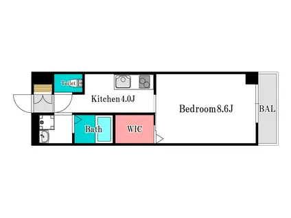 シャーメゾン津島新野(1K/2階)の間取り写真