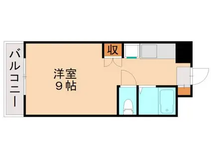 リュバンドール(ワンルーム/5階)の間取り写真