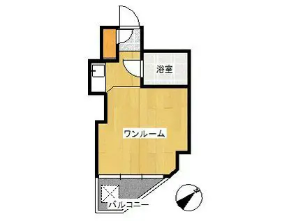 TOP南行徳II(ワンルーム/4階)の間取り写真