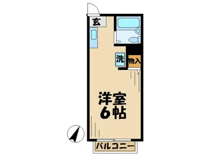 サンライズSATOH サトウ(1K/2階)の間取り写真