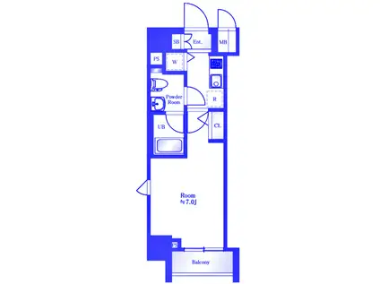 LEA横濱戸部駅前(1K/5階)の間取り写真