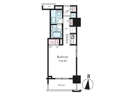 レグノ・セレーノ(ワンルーム/6階)の間取り写真