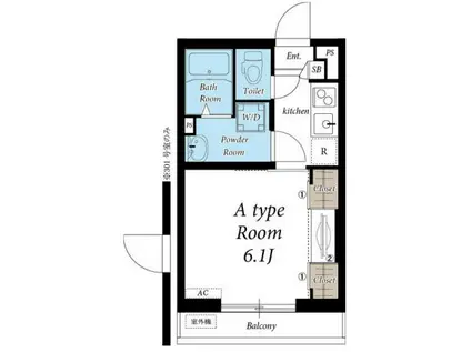 リブリ・ルビアス(1K/3階)の間取り写真