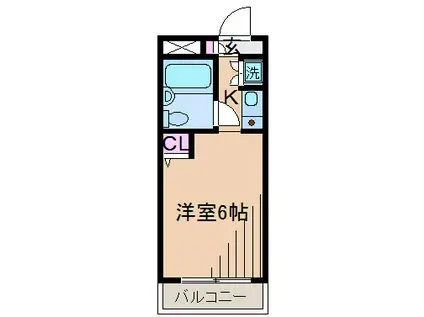 トップ大倉山(ワンルーム/2階)の間取り写真