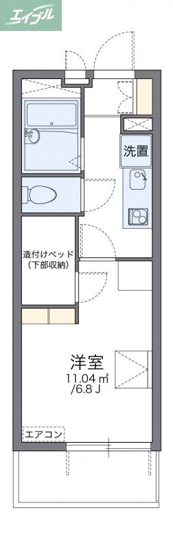 レオパレスダイチA(1K/4階)の間取り写真