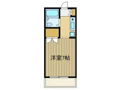 ハイムミルフィーユ(ワンルーム/3階)の間取り写真