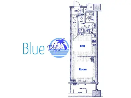 LA.PRYLE新横浜(1LDK/4階)の間取り写真