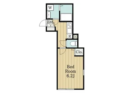 ルグラン武蔵野関町(1K/2階)の間取り写真