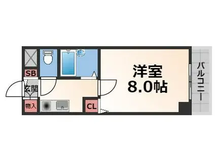 バーズハウス(1K/2階)の間取り写真