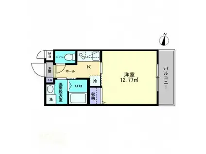 LAVITA扇町(1K/3階)の間取り写真