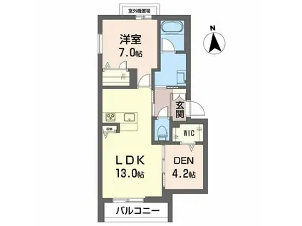 シャーメゾン笹浪(1SLDK/3階)の間取り写真