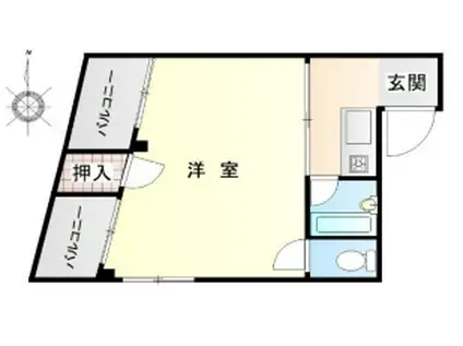 メゾンアリタえびす(1K/5階)の間取り写真