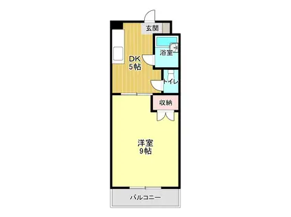 ビジュ桜森(2LDK/7階)の間取り写真